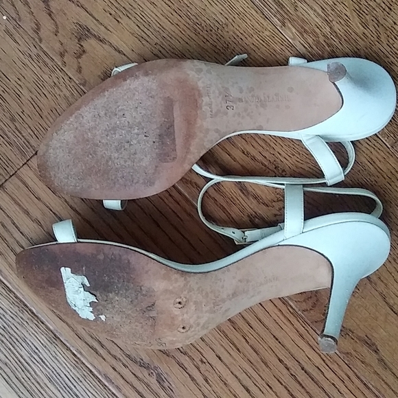 Manolo Blahnik white sandals 37.5 - Picture 4 of 7